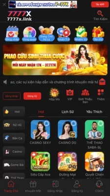 TẢI APP Ứng dụng 7777X